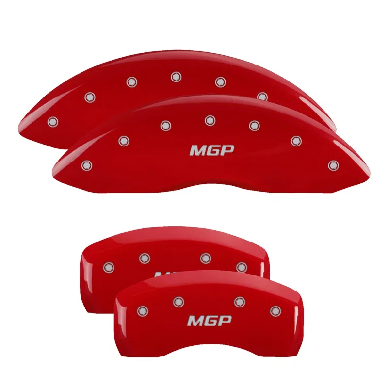 54013SMGPRD – MGP CALIPER Caliper Cover, Set Of 4 MGP Logo Powder Coated Red Aluminum